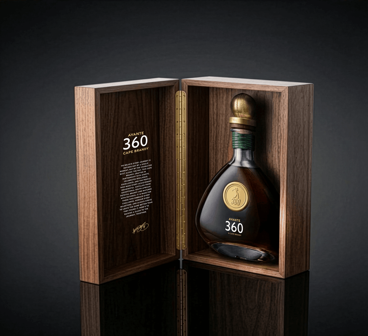 AB de Villiers holding Avante Brandy